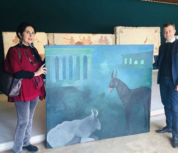 15042019 Donazione quadro Sergio Vecchio