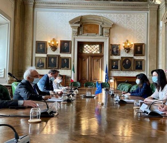Emilio-La-Greca-Romano foto - 15112021 incontro ministro bianchi e commissaria europea gabriel 800x445