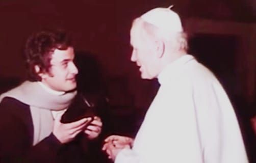 foto con il papa