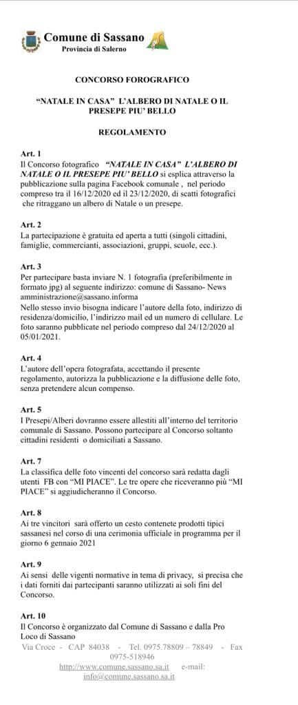 articoli del concorso