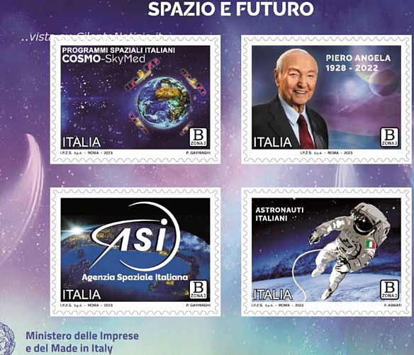 16122023 francobolli lo spazio e il futuro
