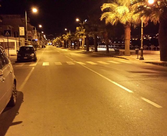 17032015 lungomare san marco di Agropoli di notte