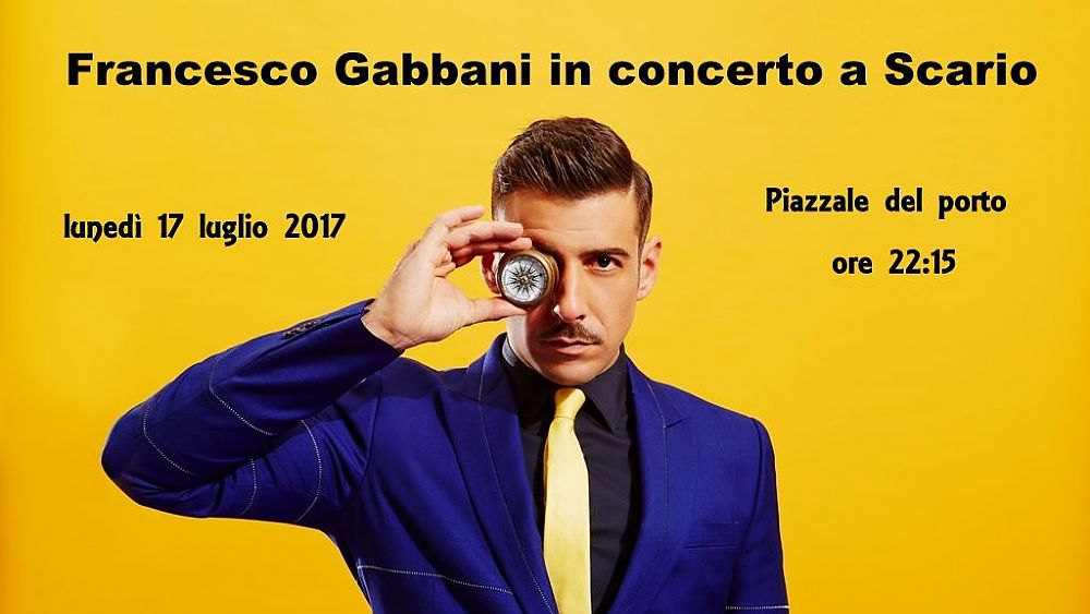 17072017 francesco gabbani a scario
