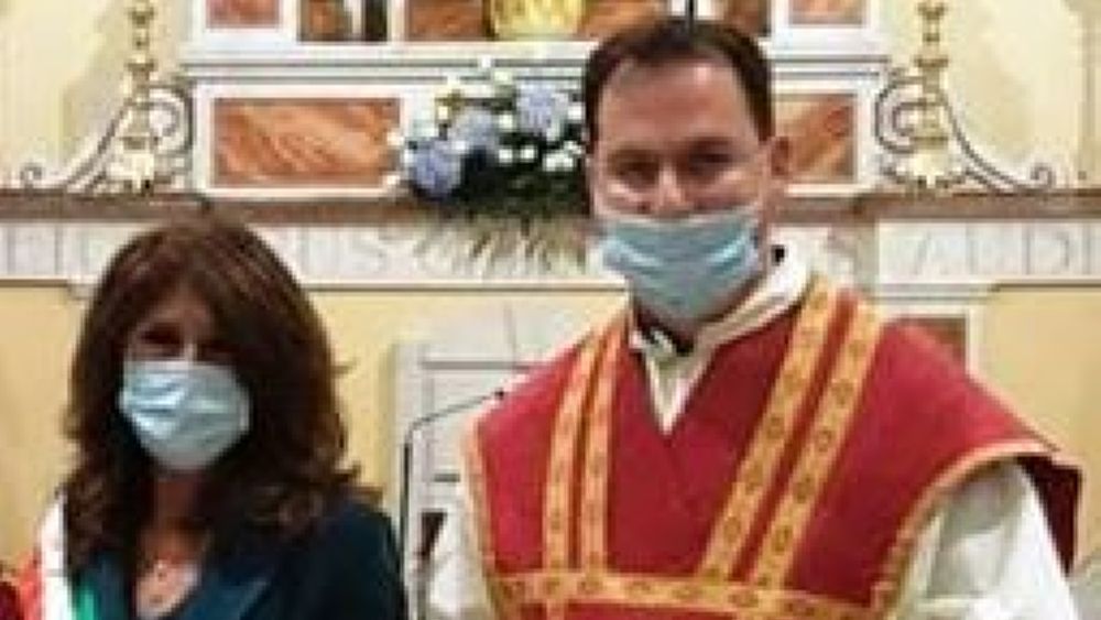 17112020 Foto Don Pasquale Gargione sindaco Luisa Maiuri