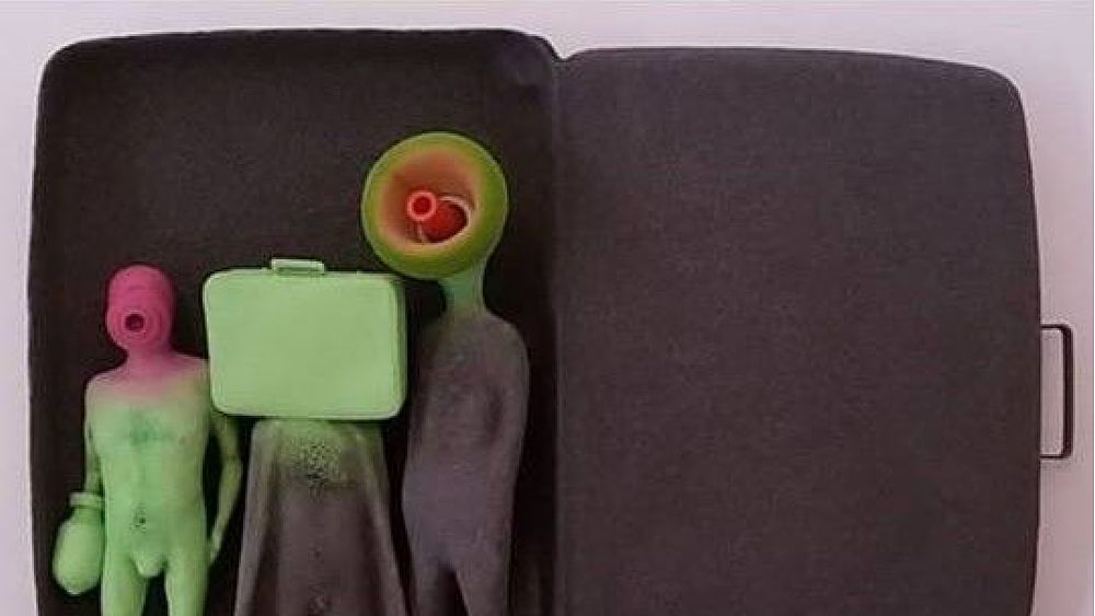 17122018 Gianluca Carbone   serie viaggio plastica spugna carta pesta olio cm 80x110x25