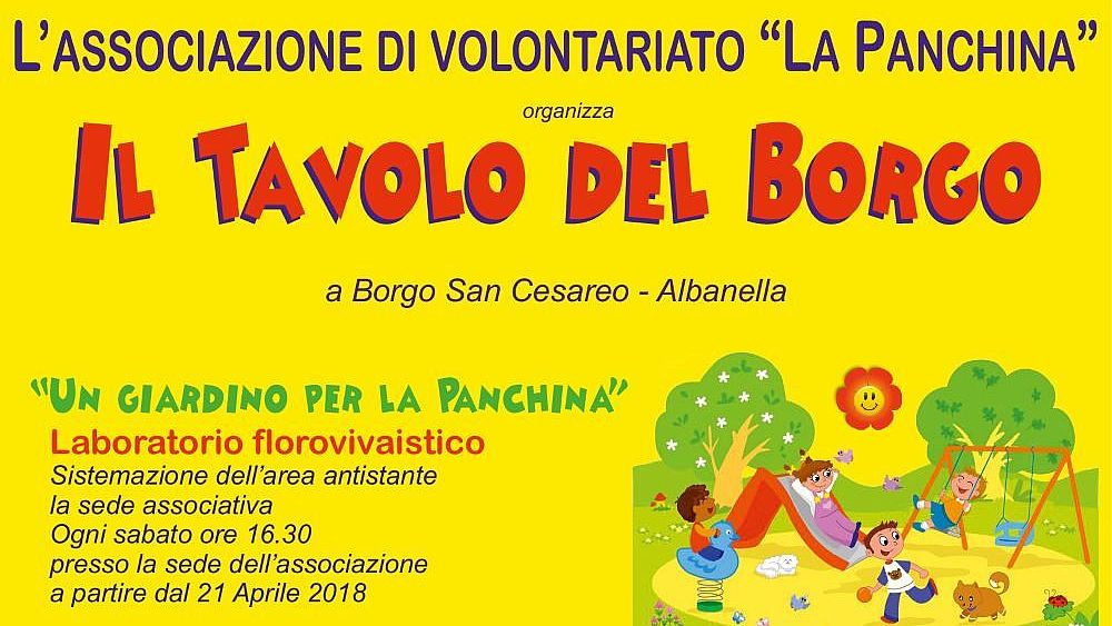 18042018 Locandina   Il Tavolo del Borgo
