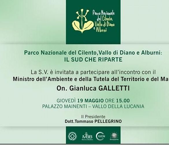 18052016 ministro galletti parco del cilento