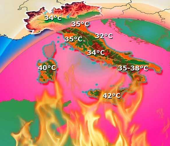 18072018 meteo temperature africane italia
