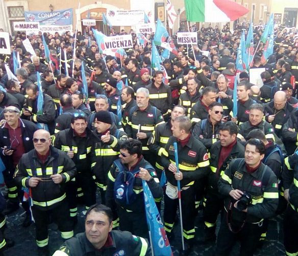 18112019 protesta vigili del fuoco