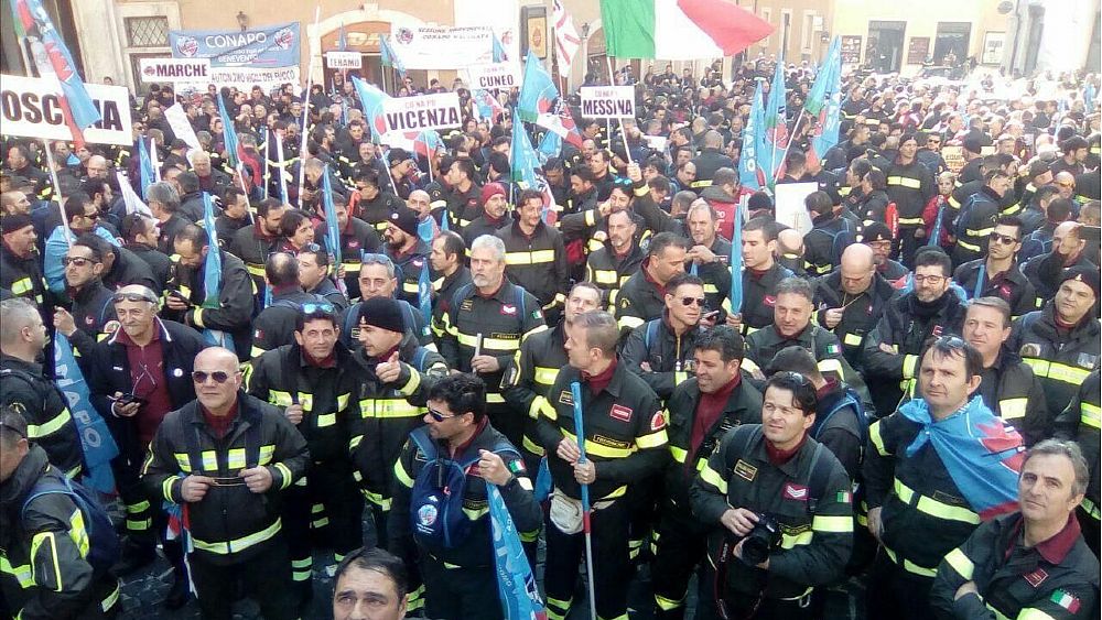 18112019 protesta vigili del fuoco