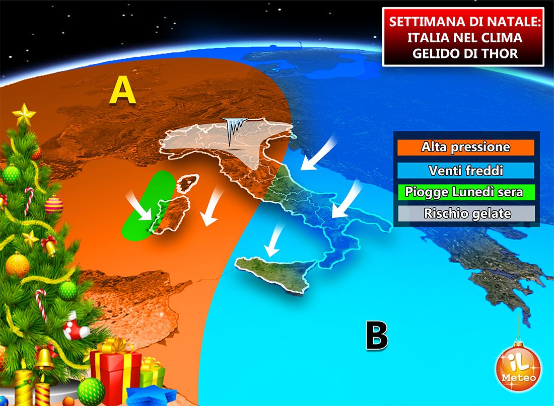 meteo settimana di natale 2017