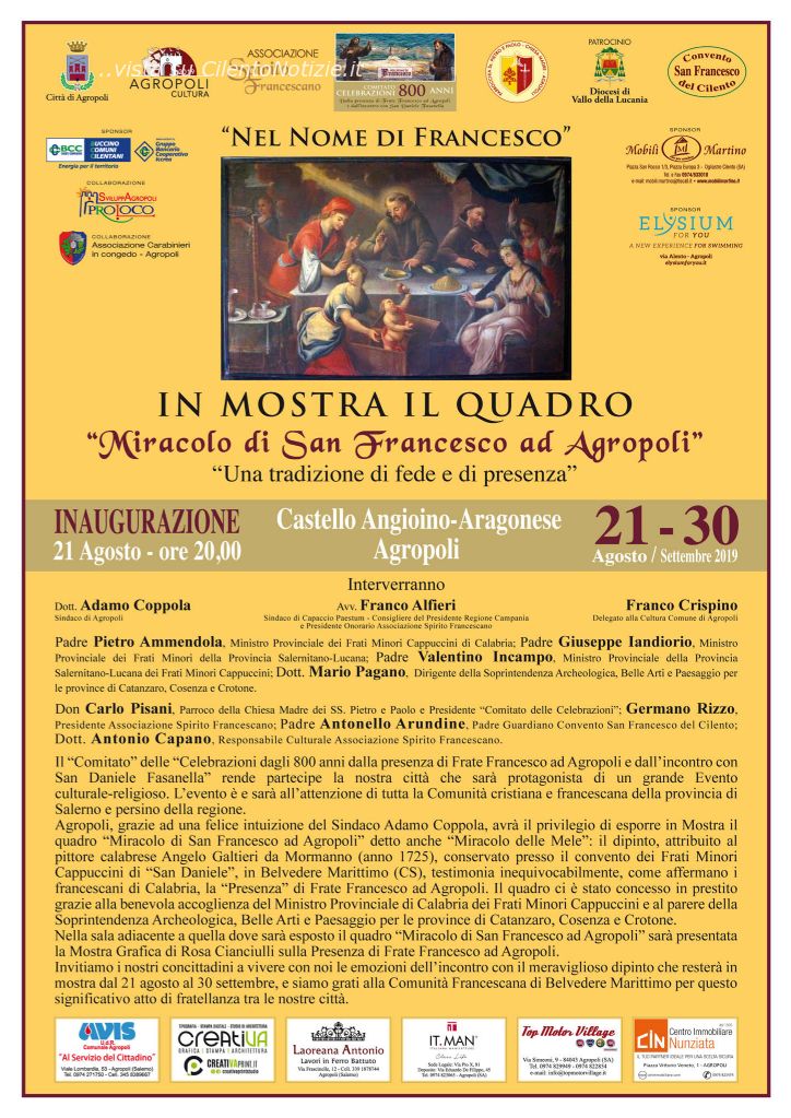mostra quadro miracolo di san francesco