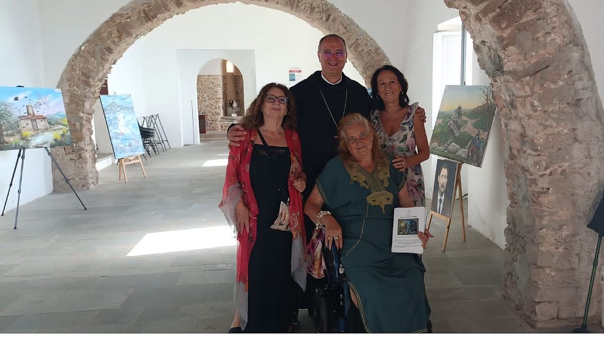 19082024 padre abate della badia di cava mostra castello 19082024 padre abate della badia di cava mostra castello