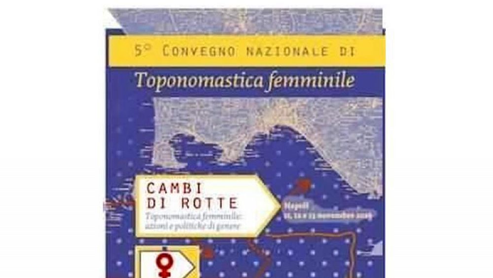 19112016 toponomastica femminile 19112016 toponomastica femminile