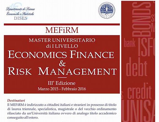 20012015 Master in Economics Finance unisa