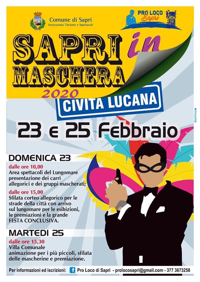 locandina sapri in maschera