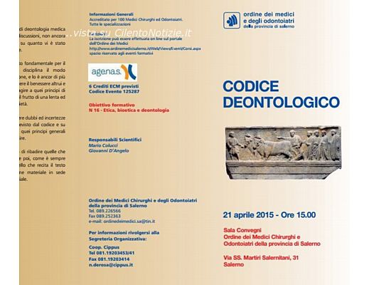 20042015 codice deontologico medici