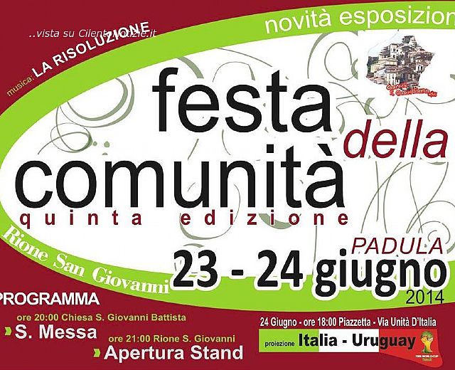 20062014 festa comunita padula 20062014 festa comunita padula