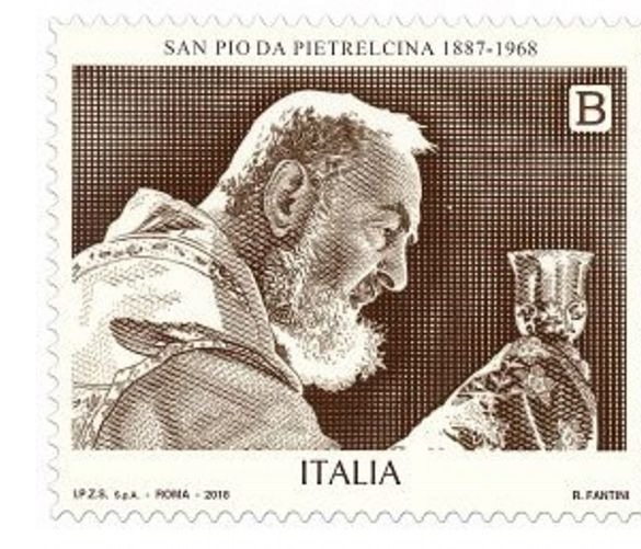 20092018 francobollo San Pio da Pietrelcina