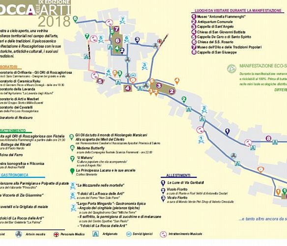21082018 Rocca delle Arti mappa percorso