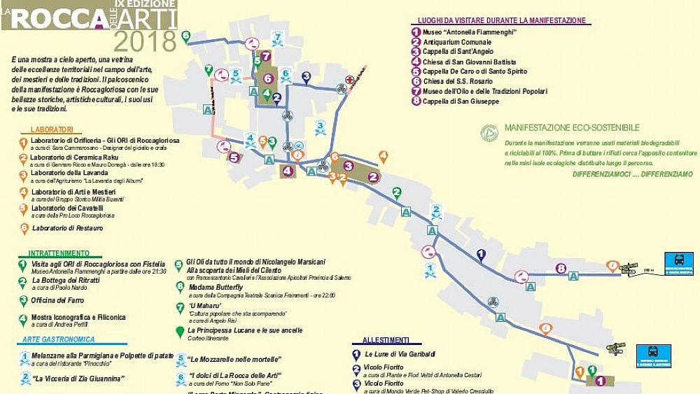 21082018 Rocca delle Arti mappa percorso