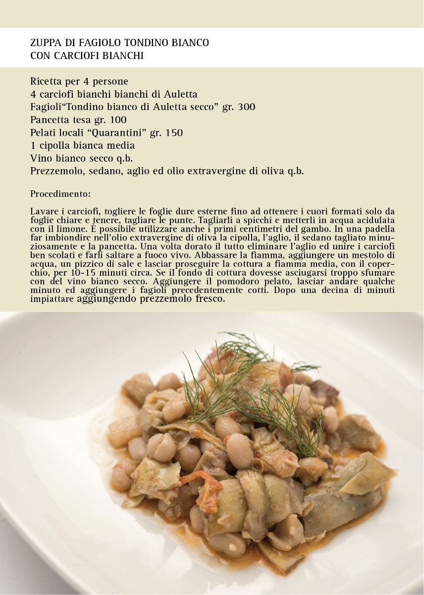 ricetta zuppa di fagiolo tondino bianco