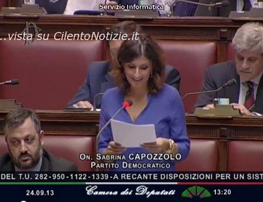 22102013 sabrina capozzolo alla camera