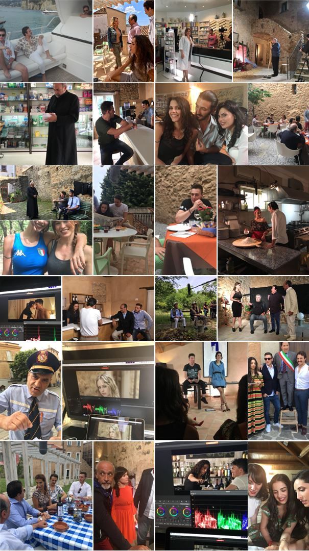 scene dal set camerota