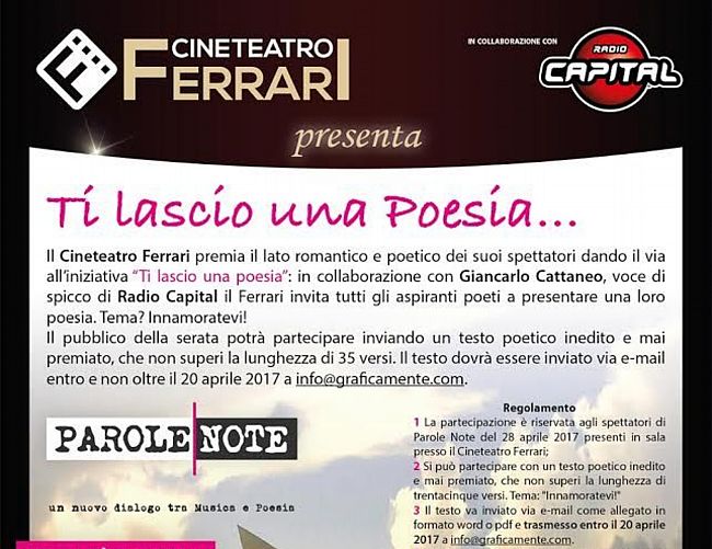24032017 ti lascio una poesia