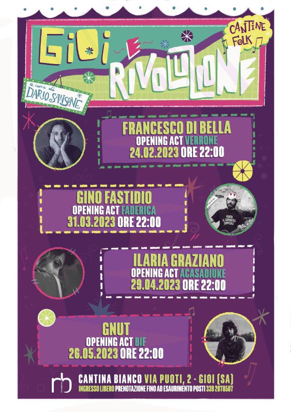 calendario eventi gioi rivoluzione