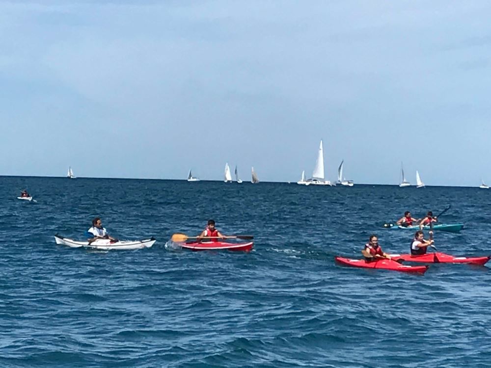 pagaiando tra le vele