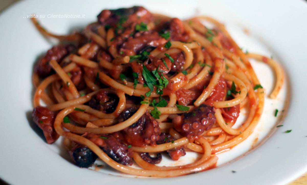 speghetti con polpi