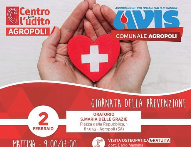 25012019 giornata prevenzione 2 feb