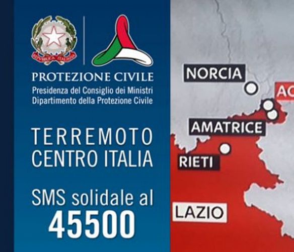 25082016 SMS 45500 terremoto centro italia