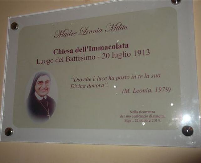 25102014 targa Madre Leonia 25102014 targa Madre Leonia