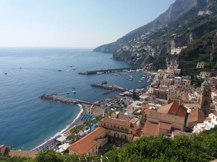 panorama amalfi dall'alto