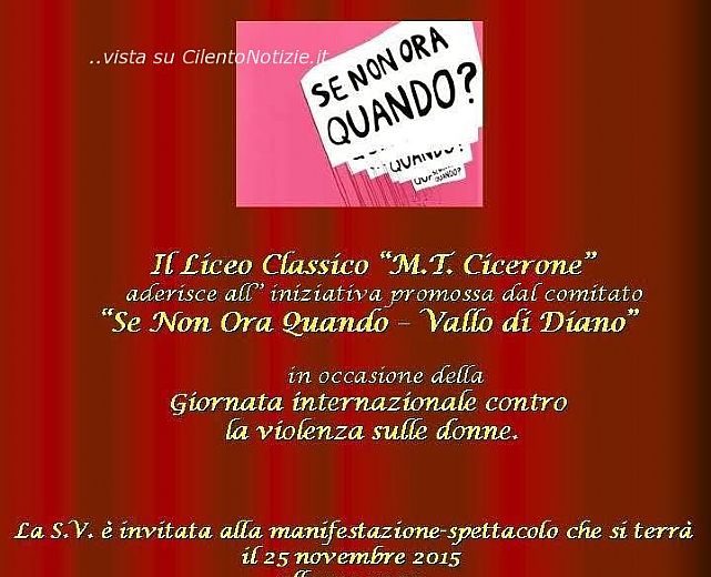 25112015 se non ora quando vallo di diano