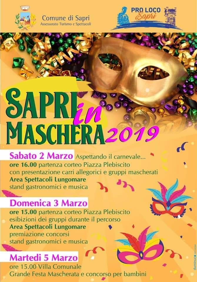 locandina carnevale di sapri 2019