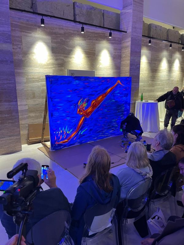 performance live pittura mangone