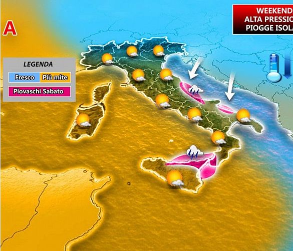 26102017 weekend alta pressione piogge isolate 261017