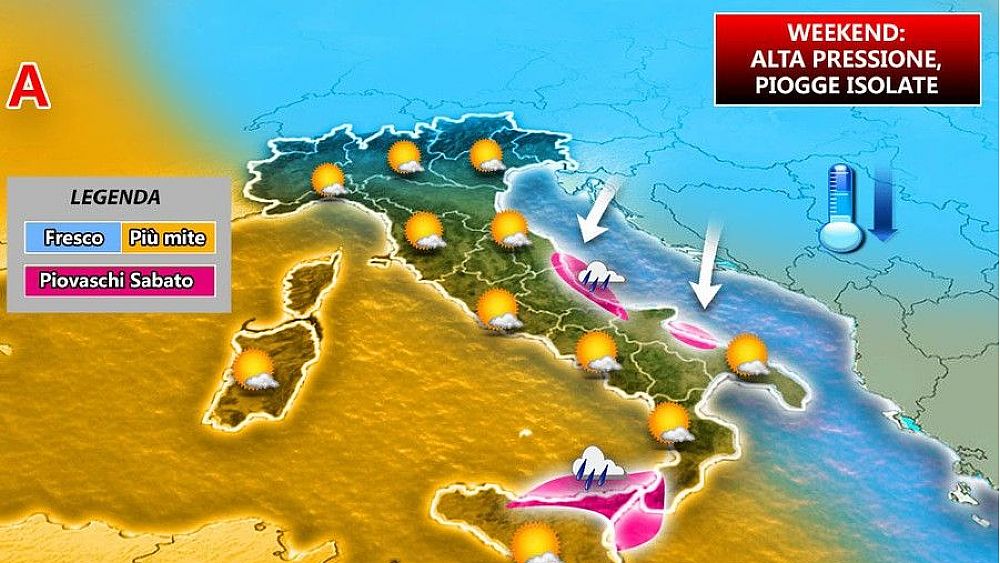 26102017 weekend alta pressione piogge isolate 261017