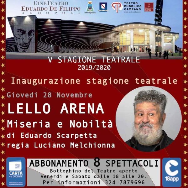 lello arena al cineteatro de filippo
