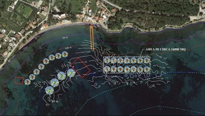 posizione boe ogliastro marina castellabate