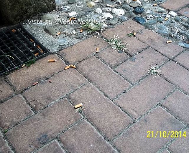 27102014 cicche sigaretta strada