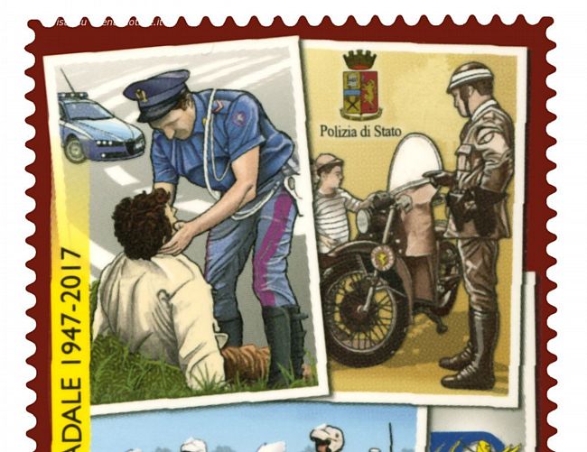 27112017 Francobollo Polizia Stradale