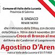 Vallo della Lucania Notizie foto - 28032013 croce bronzo agostino d arena 00