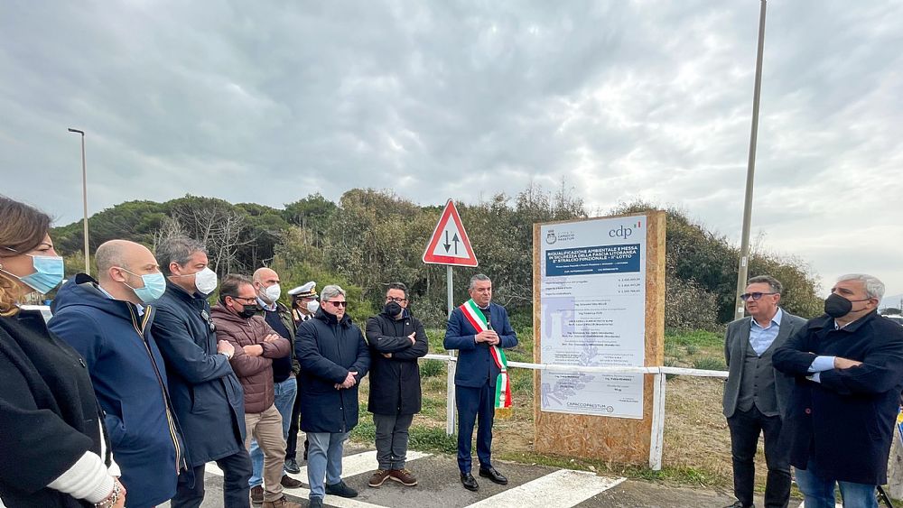 28032022 alfieri e amministratori  avvio lavori lungomare