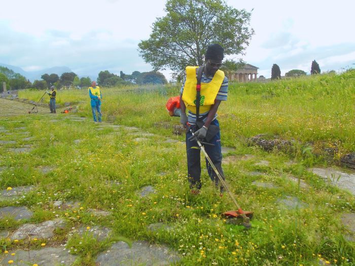 volntari pulizia paestum