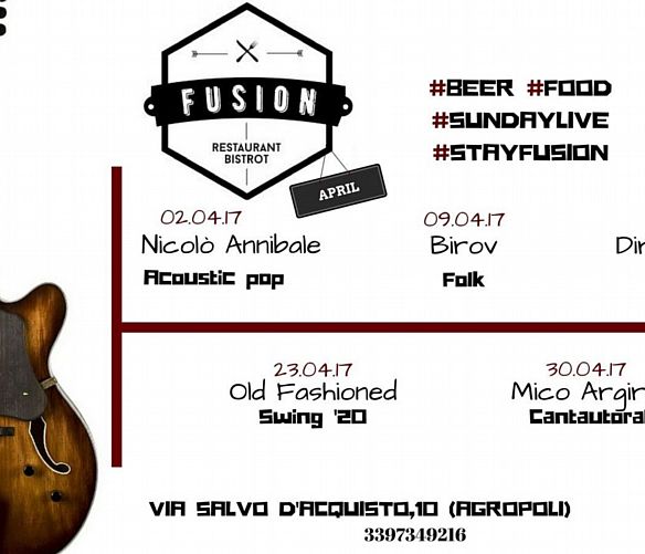 29032017 fusion agropoli live aprile