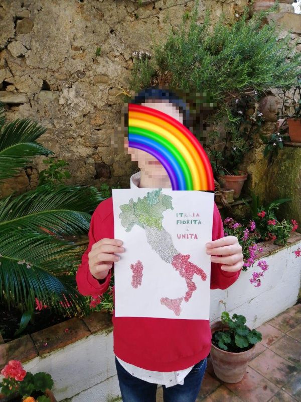 foto arcobaleno viso